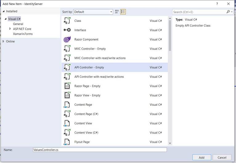 Using Identity Server to authorize our APIs